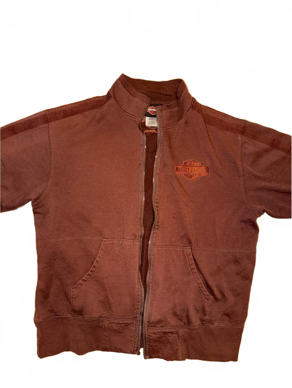 Harley-Davidson Full Zip Sweatshirt Brown Santa Maria – Missing Zipper